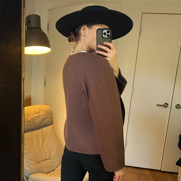 Brown wool jacket - Picture 4 of 5